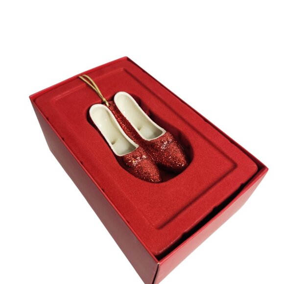 Lenox Wizard of Oz There's No Place Like Home Red Slippers Ornament - Picture 4 of 11